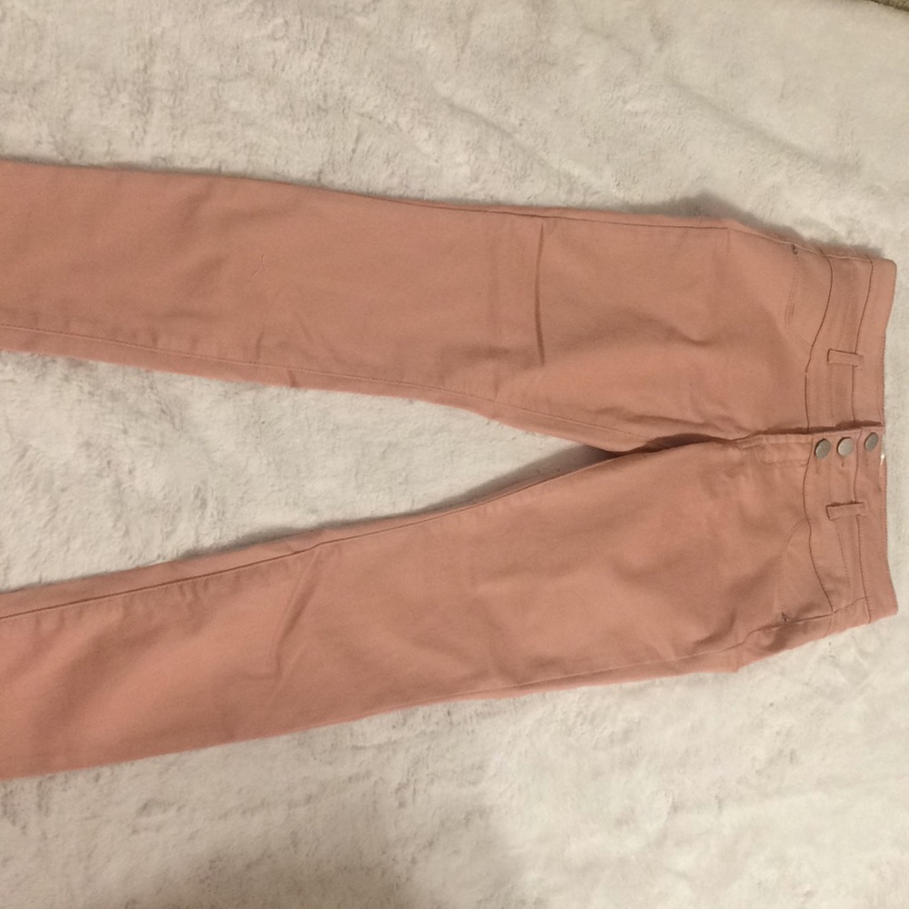 High waisted skinny jeans